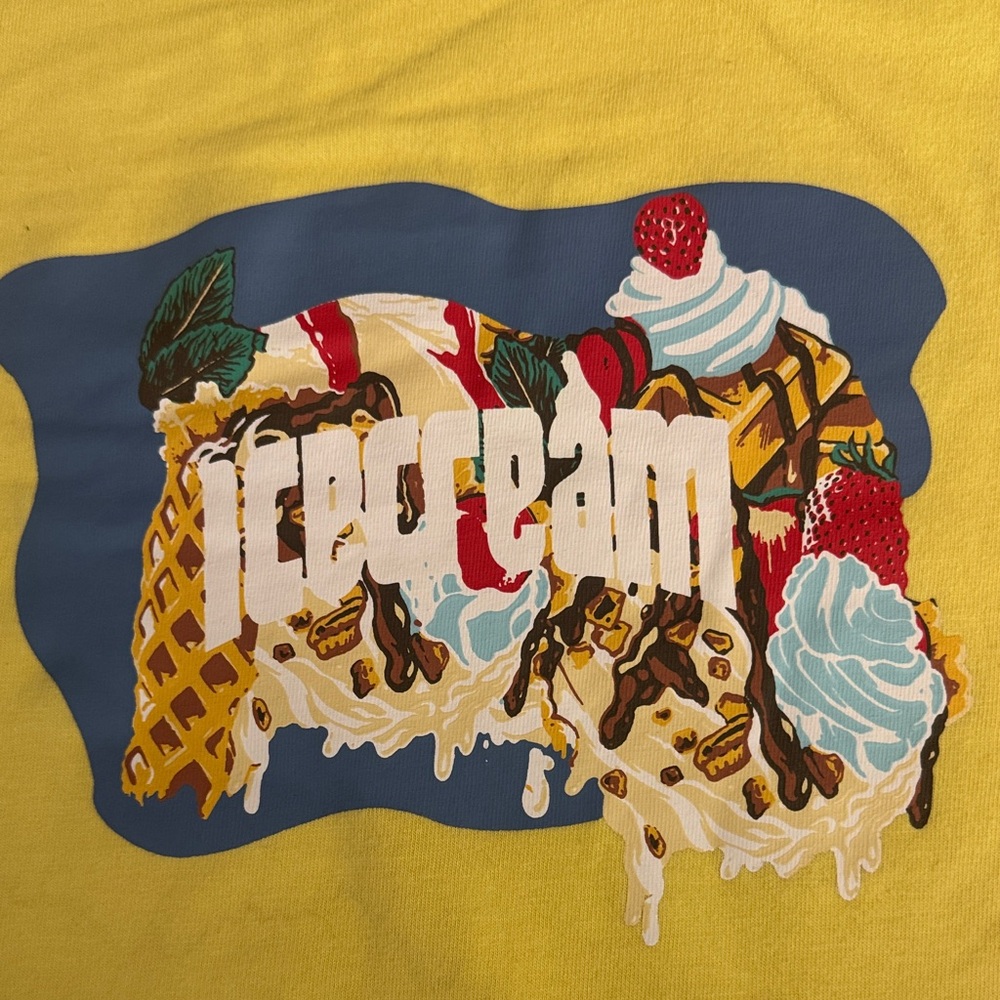 Icecream‎ Yellow Short Sleeve Tee